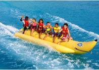 6 - 8 Riders Banana Boat Towable Inflatables For Beach , Lake Water Exciting Games