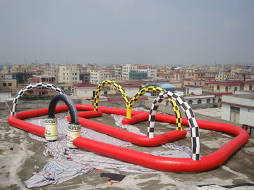 Entermainment Inflatable Amusement Park With Gaint Inflatable Zorb Race Track