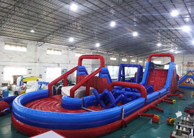 Durable Inflatable Amusement Equipment , Blow Up Obstacle Course For Playground Games