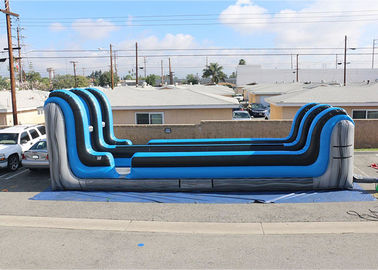 Two Lanes Inflatable Bungee Run , Inflatable Amusement Park For Children