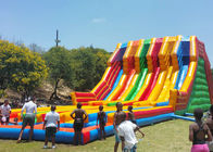 Commercial Giant Inflatable Slide With 6 Lanes For Children CE UL SGS