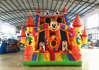 2018 Hot Sale Inflatable Bear Water Slide With Double Lanes With Pool