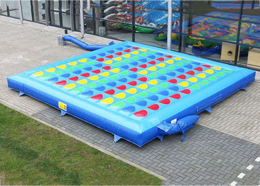 Fasionable Inflatable Twister Games Amusement Park With 0.55mm Pvc Tarpaulin