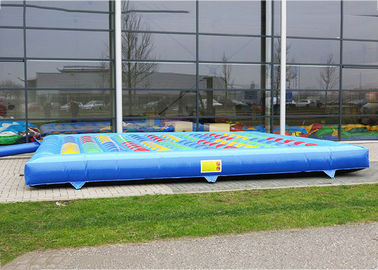 Fasionable Inflatable Twister Games Amusement Park With 0.55mm Pvc Tarpaulin