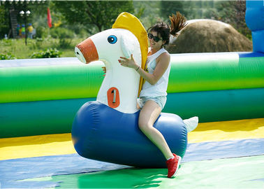 PVC Tarpaulin Inflatable Horse Racing Game For Kids , 3 Years Warranty