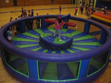 Amusing Inflatable Gladiator Game Amusement Park For Adult Match