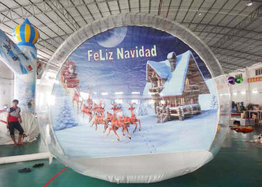 OEM Inflatable Snow Globe with Tunnel for Promotion