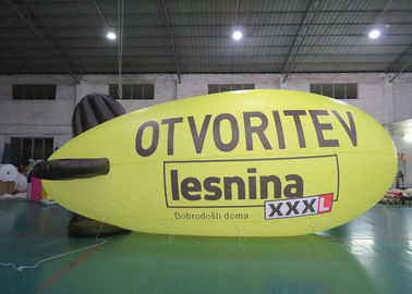 Advertising Inflatable Lighting Blimps Airship , Inflatable LED Flying  Zeppelin