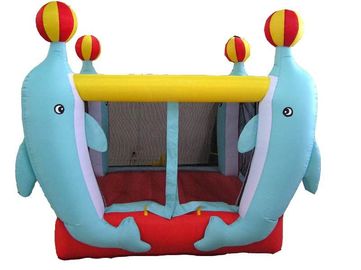 3.5ml Inflatable Amusement Park With Mini Dolphin For Entermainment