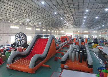 Anti - Ruptured Inflatable Obstacle Challenges , Blow Up Off - Road Car Obstacle Course