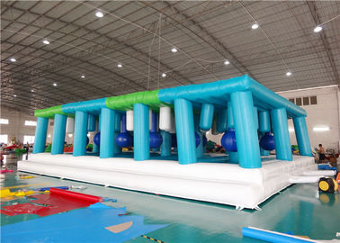 Fire Retardant Inflatable Backyard Obstacle Course For Adults Hand Drawing