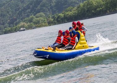 6 Riders Summer Inflatable Water Sport Toys , Towable Bandwagon Boat for Kids