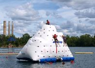White Color Inflatable Climbing Wall With Handles For Water Games