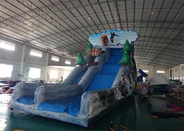 Inflatable Water Slide With Arches For Water Park Amusement Games