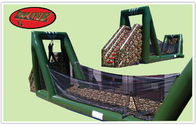 Zip Line Inflatable Military Obstacle Course For Children Park Games