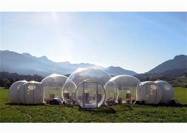 New Design Half Transparent Inflatable Bubble Tent with Five Rooms for Sale