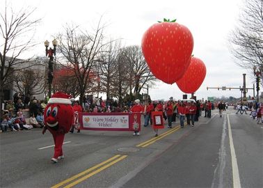 Advertising Inflatables Strawberry Character Balloon Giant Fruits Flying Ball