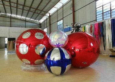 Stage Customized Advertising Fireproof Inflatable Mirror Ball For Christmas Decoration