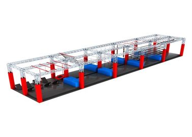 American Inflatable Sports Games / Kids Game Ninja Warrior Obstacle Course Trampoline