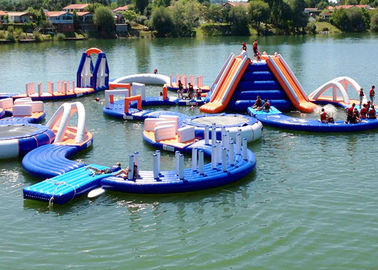 Commercial Outdoor Sea Inflatable Water Parks For Sport Games Fire Resistance