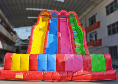 Heavy Duty Blow Up Dry and Wet Slides For Children / Adults Eco Friendly