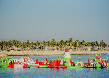 Children Floating Inflatable Aqua Park / Outdoor Water Sport Island