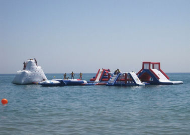 Crazy Adult Inflatable Water Parks For Lake , Beach , Ocean Heat - Resistance