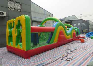 Outdoor Crazy Interactive Inflatable Obstacle Challenges For Playground