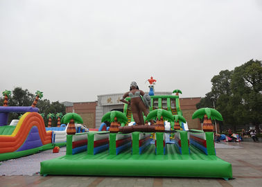 PVC Commercial Giant Inflatable Obstacle Course / Adult Inflatable Slide