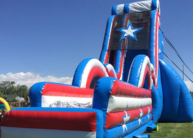 Customized Size Commercial Outdoor Inflatable Slide With Silk Printing