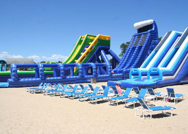 Customized Size Commercial Outdoor Inflatable Slide With Silk Printing