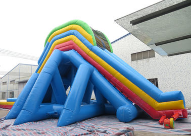 0.55mm PVC Tarpaulin Giant Inflatable Slide With Double Stitching