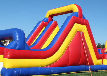 Big Inflatable Obstacle Course Bounce House For Outdoor Game 2 Years Warranty