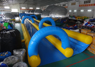 Giant Inflatable Water Slide With 0.55mm ~ 0.90mm PVC Tarpaulin Material