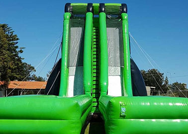 Double Stitching Custom Inflatable Water Slide For Pool / Backyard Wet And Dry Slide