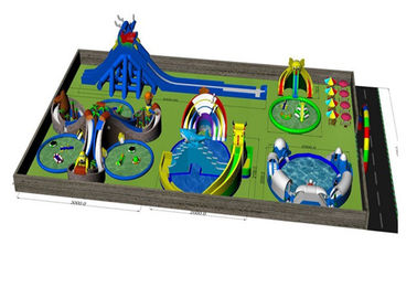 Safety Outdoor Playground Inflatable Water Parks For Adult And Kids / Aqua Park Equipment