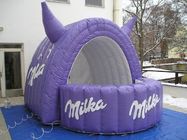 Wholesale Purple Inflatables Milka Sampling Booth For Show Display , Advertising Inflatables
