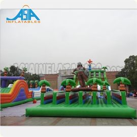 Waterproof Inflatable Amusement Park / Giant Inflatable Obstacle Course