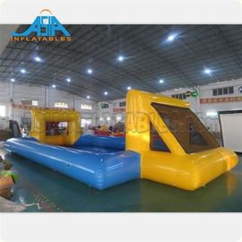 Customized Mad 's Over Sport 20x10m Inflatable Soap Football Arena / Inflatable Soapy Football