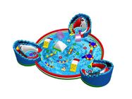 Commercial Inflatable Water Park WithThree Slide Bouncers