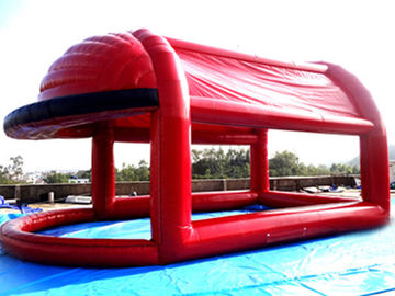 Red Colour UV Protected Kids Inflatable Pool with Tent for Sports Games