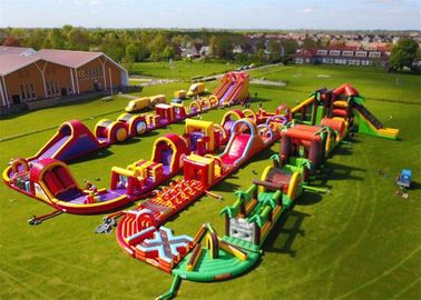 New Design Insane Color Run Challenges Games Inflatable Obstacle Courses For Kids