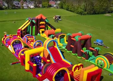 New Design Insane Color Run Challenges Games Inflatable Obstacle Courses For Kids