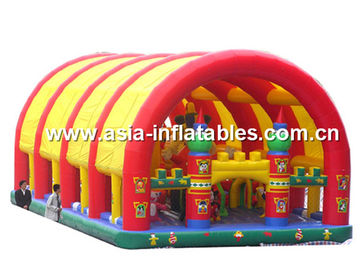 Inflatable Funcity With Giant Dome Cover And Cartoon Animal Models Inside