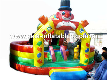 Giant Inflatable Funfair In Joker Design For Outdoor Entertainment Park