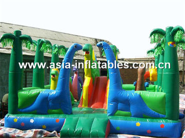 Outdoor Inflatable Amusement Funfair In Jungle Theme Design For Sale