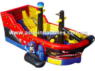 Creative Inflatable Pirate Ship Funland, Inflatable Funcity For Children Games