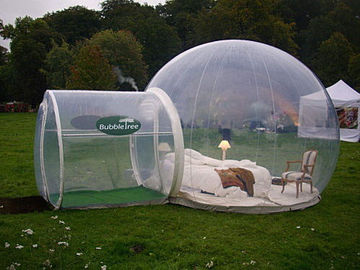 Transparent Inflatable Beach Sunset And Camping Clear Dome Inflatable Tent