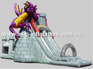 Creative Inflatable Slide In Dragon And Castle Theme For Children Outdoor Games