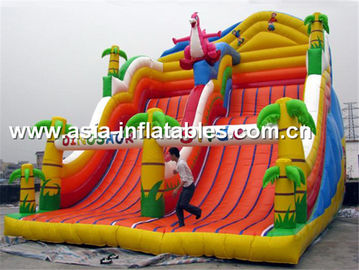 Hot Sale Inflatable Slide With Palm Tree For Water Park Games In Summer